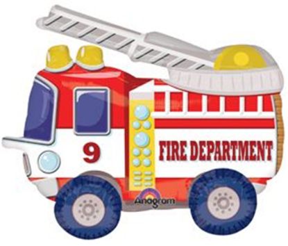 Picture of ANAGRAM 24 INCH AIRWALKER FOIL BALLOON - FIRE ENGINE