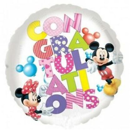 Picture of ANAGRAM 17 INCH FOIL BALLOON - CONGRATULATIONS MICKEY MOUSE
