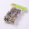 Picture of 5cm HANGING PINE CONE DECO IN NET BAG GLITTERED GOLD X 6pcs