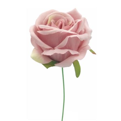 Picture of 27cm SINGLE OPEN ROSE VINTAGE PINK