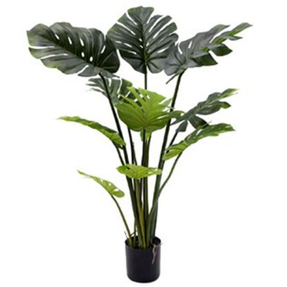 Picture of 110cm ARTIFICIAL MONSTERA LEAF PLANT IN POT GREEN X 2pcs