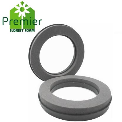 Picture of Premier® DRY FLORAL FOAM PLASTIC BACKED 25cm  (10 INCH) RING X 2pcs