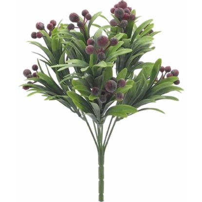 Picture of 28cm PLASTIC BERRY BUSH RED/GREEN