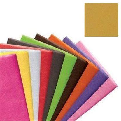 Picture of TISSUE PAPER 500 x 750mm (17gsm) X 48 SHEETS METALIC GOLD