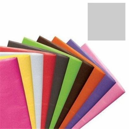 Picture of TISSUE PAPER 500 x 750mm (17gsm) X 48 SHEETS METALIC SILVER