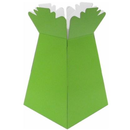 Picture of GLOSSY BOUQUET BOX LARGE LIME GREEN X 30pcs