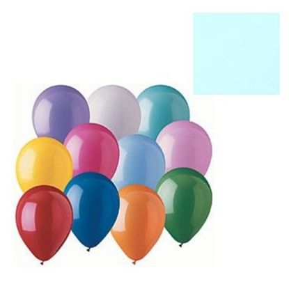 Picture of 12 INCH PREMIUM QUALITY LATEX BALLOONS X 100pcs BABY BLUE