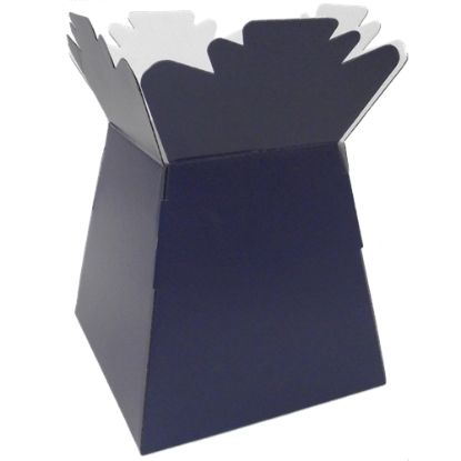 Picture of BOUQUET BOX GLOSSY NAVY BLUE X 30pcs