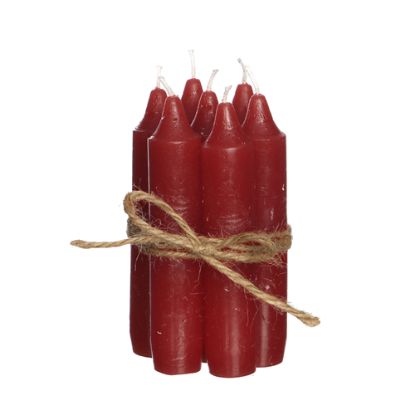 Picture of 11cm TAPER CANDLE RED X 42pcs (BOX OF 6 BUNDLES)