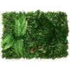 Picture of MIXED FOLIAGE WALL MAT 60cm X 40cm GREEN