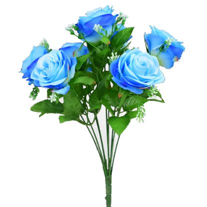 Picture of 42cm ROSE BUSH BLUE