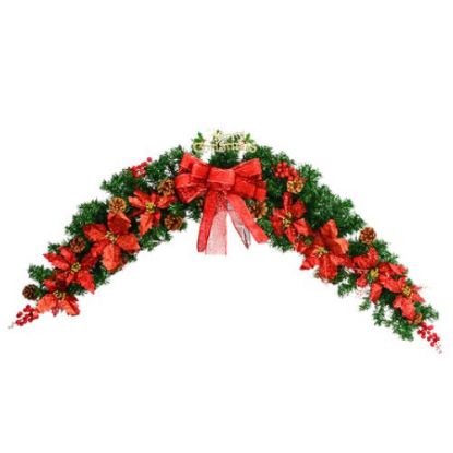 Picture of CHRISTMAS SWAG GARLAND GREEN/RED 1.5met