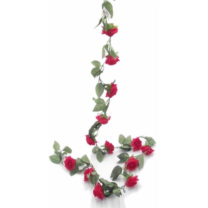 Picture of 183cm (6ft) ROSE GARLAND RED