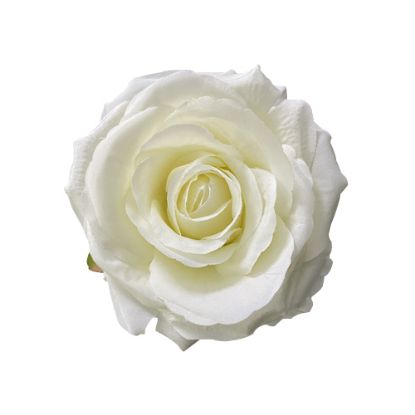 Picture of 9cm SINGLE ROSE FLOWER HEAD IVORY X 36pcs