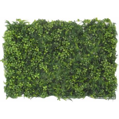 Picture of PLASTIC MIXED GREENERY WALL MAT 60cm X 40cm GREEN