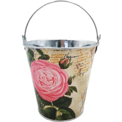 Picture of 13cm METAL POT WITH HANDLE - ROSE