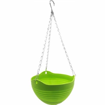 Picture of 10 INCH PLASTIC HANGING BASKET GREEN