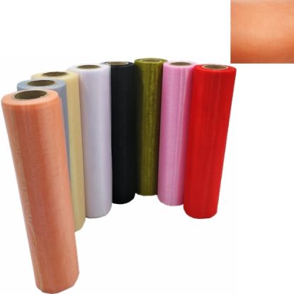 Picture of ORGANZA SNOW SHEER ROLL 29cm X 25met CORAL