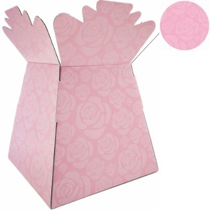 Picture of BOUQUET BOX GLOSSY - ROSES PINK X 30pcs