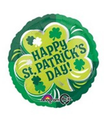 Picture of ANAGRAM 17 INCH FOIL BALLOON - HAPPY ST PATRICKS DAY