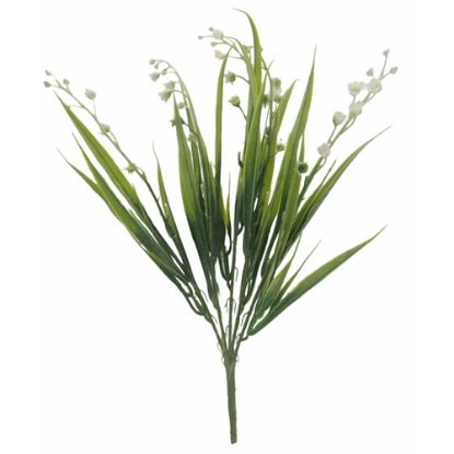 Picture of 43cm LILY OF THE VALLEY BUSH WHITE