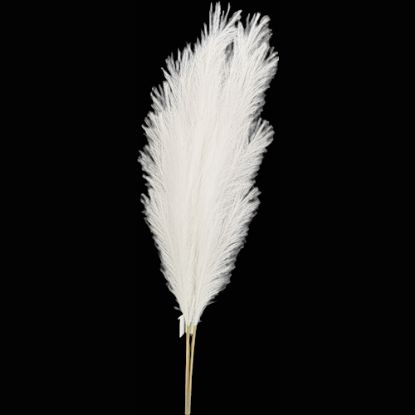 Picture of 115cm ARTIFICIAL PAMPAS GRASS (18 FORKS) WHITE X 4pcs