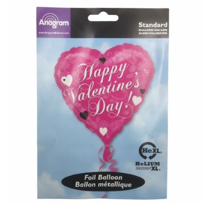 Picture of ANAGRAM 17 INCH FOIL BALLOON - HAPPY VALENTINES DAY PINK