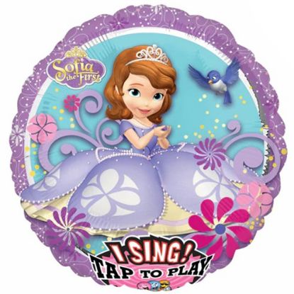 Picture of ANAGRAM SING-A-TUNE 28 INCH XL FOIL SINGING BALLOON - DISNEY SOFIA THE FIRST