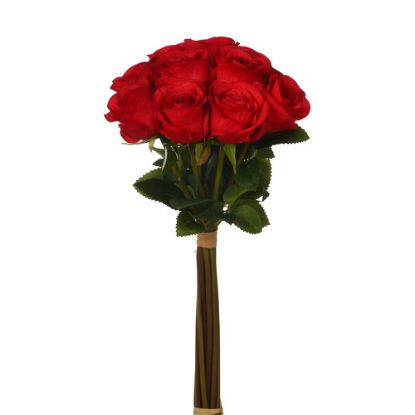 Picture of 37cm ROSE BUNDLE (11 STEMS) RED