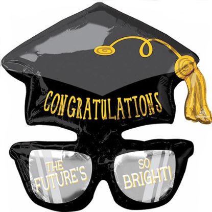 Picture of ANAGRAM 27 INCH SUPERSHAPE FOIL BALLOON - CONGRATULATIONS GRADUATION