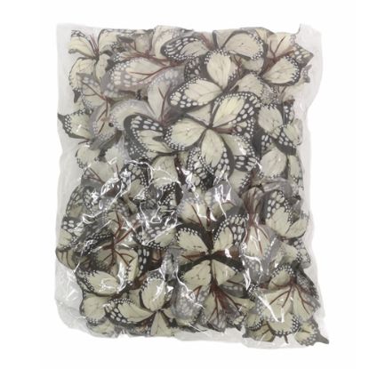 Picture of 8.5cm SINGLE BUTTERFLY CREAM X BAG OF 120pcs