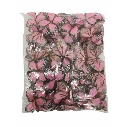 Picture of 8.5cm SINGLE BUTTERFLY PINK X BAG OF 120pcs