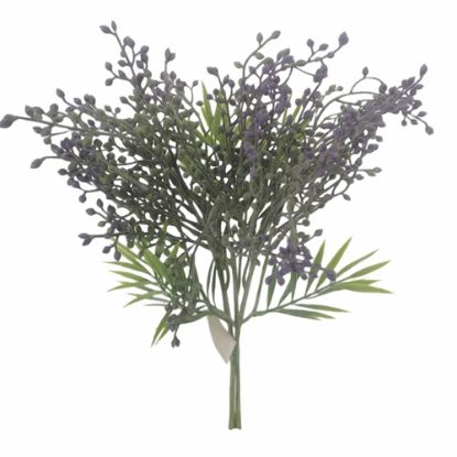 Picture of PLASTIC BERRY AND FOLIAGE BUNDLE PURPLE
