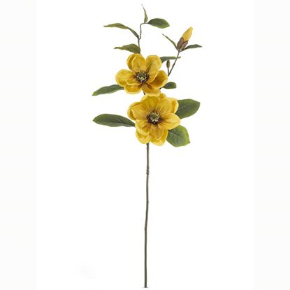 Picture of 84cm LARGE MAGNOLIA SPRAY DRY COLOUR MUSTARD