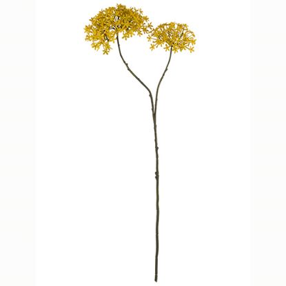 Picture of 70cm PLASTIC CROWN FLOWER SPRAY DRY COLOUR MUSTARD