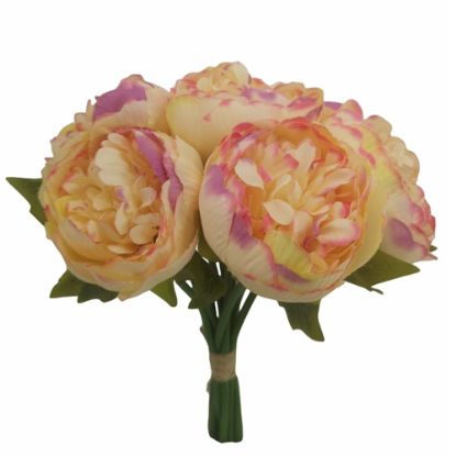 Picture of 28cm PEONY BUNDLE PEACH/PINK