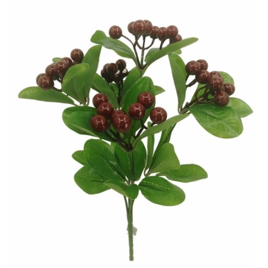 Picture of 32cm BERRY BUSH BURGUNDY