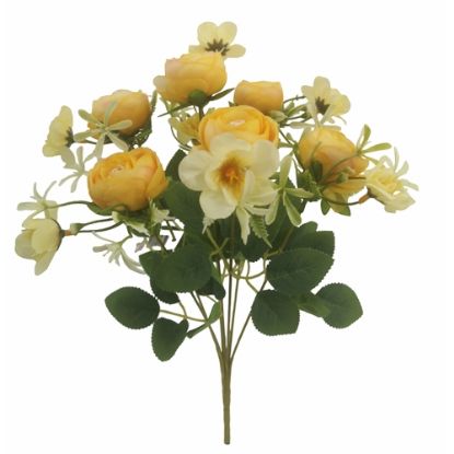 Picture of 39cm RANUNCULUS MIXED BUSH YELLOW