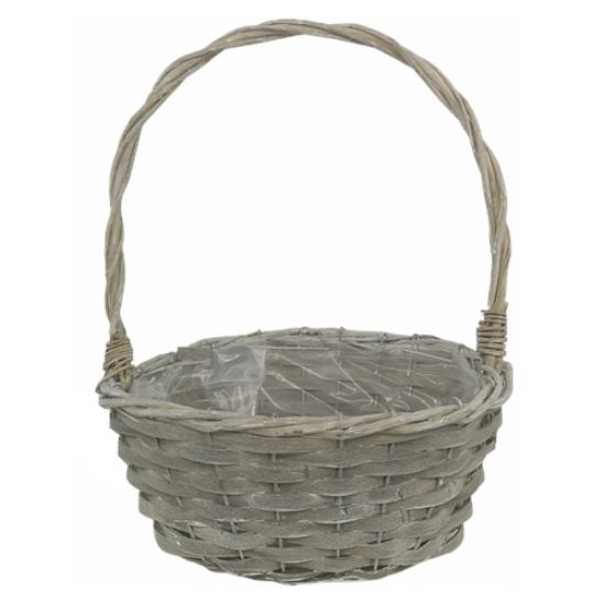 Picture of 26cm OVAL PLANTING BASKET GREY