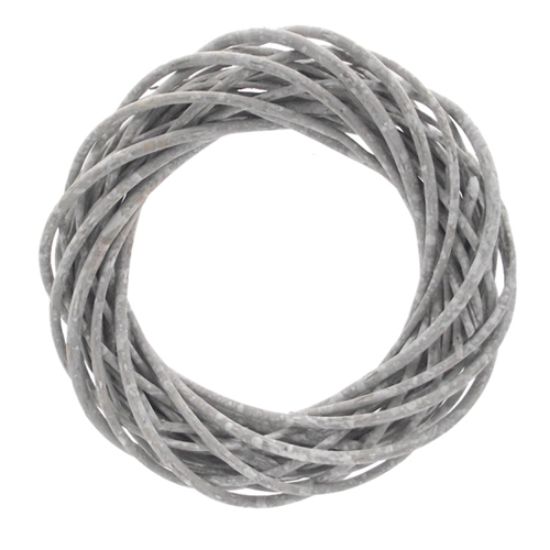 Picture of 25cm (10 INCH) WICKER RING GREY