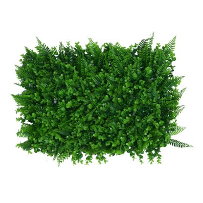 Picture of PLASTIC EUCALYPTUS AND FERN WALL MAT 60cm X 40cm GREEN