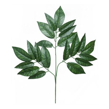 Picture of 70cm LARGE LEAF SPRAY (21 LEAVES) GREEN X 12pcs
