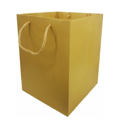 Picture of FLOWER BAG 190x190x250mm X 10pcs GOLD