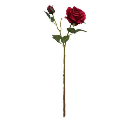 Picture of 50cm FRESH TOUCH ROSE SPRAY RED