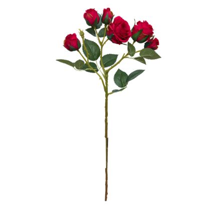 Picture of 48cm FRESH TOUCH ROSE AND BUD SPRAY RED