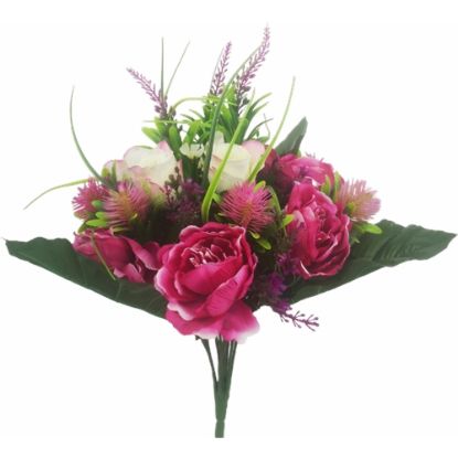 Picture of 50cm ROSE PEONY AND ASTILBE BUSH CERISE