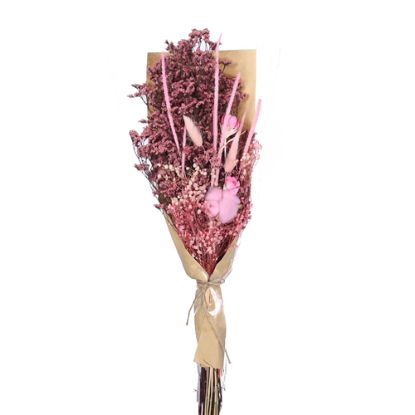 Picture of DRIED FLOWER MIXED BOUQUET - PINK/CREAM