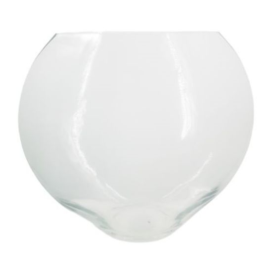 Picture of 30cm GLASS OVAL GLOBE VASE CLEAR