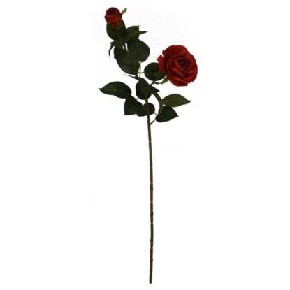 Picture of 67cm ROSE SPRAY DARK RED