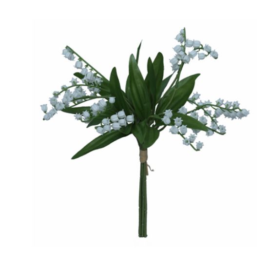 Picture of 36cm LILY OF THE VALLEY BUNDLE WHITE